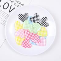 Mobile Phone DIY Decoration, Acrylic, Heart, more colors for choice, 33x36mm, 10PCs/Lot, Sold By Lot