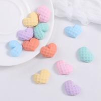 Mobile Phone DIY Decoration, Resin, Heart, epoxy gel, more colors for choice, 24.60x19mm, 10PCs/Lot, Sold By Lot