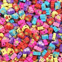 Χάντρες Polymer Clay, Μαϊμού, DIY, μικτά χρώματα, 10mm, Περίπου 100PCs/τσάντα, Sold Με τσάντα