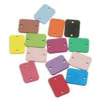 Wood Connector, Rectangle, stoving varnish, DIY & 1/1 loop, more colors for choice, 18x13x2mm, Hole:Approx 1mm, Approx 1000PCs/Bag, Sold By Bag