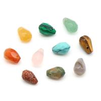 Gemstone Pendant, Teardrop, polished, DIY & different materials for choice & faceted, more colors for choice, 6x9mm, 10PCs/Bag, Sold By Bag