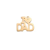 Stainless Steel Letter Pendants 304 Stainless Steel Alphabet Letter Vacuum Ion Plating DIY Sold By PC