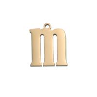 Stainless Steel Letter Pendants, 304 Stainless Steel, Alphabet Letter, Vacuum Ion Plating, DIY, more colors for choice, 13x17mm, 26PCs/Bag, Sold By Bag