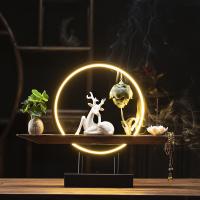 Porcelain Hanging Incense Burner, handmade, for home and office & durable & with LED light & multifunctional & different styles for choice, 488x101x369mm, Sold By PC