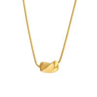 Titan stål halsband, med 6cm extender kedja, högkvalitativ guldfärg pläterade, Justerbar & mode smycken & för kvinna, gyllene, Längd Ca 40 cm, Säljs av PC