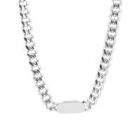 Titanium stål halskæde, poleret, mode smykker & Unisex & forskellige stilarter for valg, oprindelige farve, Solgt af PC