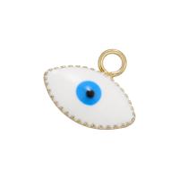 Evil Eye Pendants Brass gold color plated enamel Sold By PC