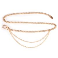 Decorative Belt Zinc Alloy with aluminum chain plated fashion jewelry & for woman Length Approx 43.3 Inch Sold By PC