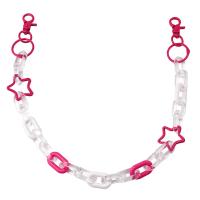 Acrylic Waist Chain with Zinc Alloy Star Unisex & hollow Length Approx 22.5 Inch Sold By PC