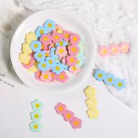 Mobile Phone DIY Decoration, Resin, Flower, epoxy gel, more colors for choice, 52x19x2mm, 10PCs/Lot, Sold By Lot