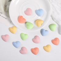 Mobile Phone DIY Decoration, Resin, Heart, epoxy gel, more colors for choice, 25x23x8mm, 10PCs/Lot, Sold By Lot