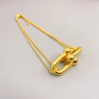 Brass Necklace, with 1.97,1.18inch extender chain, 18K gold plated, fashion jewelry & different styles for choice & for woman, golden, nickel, lead & cadmium free, Length:Approx 14.96 Inch, Approx 5.91 Inch, Sold By PC