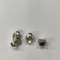 Tibetan Style Jewelry Beads, Skull, antique silver color plated, DIY & different styles for choice, more colors for choice, nickel, lead & cadmium free, 8-10mm, Sold By KG