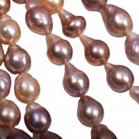 Perles nacres baroques de culture d'eau douce , perle d'eau douce cultivée, larme, DIY, couleurs mélangées, 10-12mm, Vendu par Environ 14.96 pouce brin
