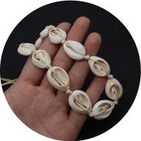 Shell Náhrdelníky, Skořápka, Skořápka, módní šperky, bílý, 10x15mm, Délka 19.7 inch, Prodáno By PC