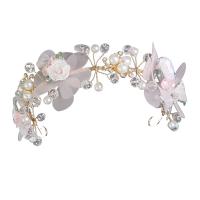 Bridal Hair Band Zinc Alloy with Crystal & Plastic Pearl plated fashion jewelry & for woman & with rhinestone nickel lead & cadmium free Sold By PC