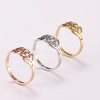 304 Stainless Steel Couple Ring polished fashion jewelry & Unisex 15*9mm Sold By PC
