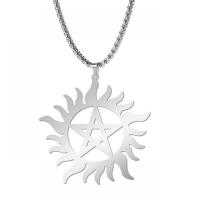 Stainless Steel Jewelry Necklace 304 Stainless Steel Sun hand polished fashion jewelry & for woman original color Sold Per Approx 22.83 Inch Strand
