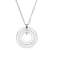 Stainless Steel Jewelry Necklace 304 Stainless Steel with 1.97inch extender chain hand polished fashion jewelry & for woman original color Sold Per Approx 17.72 Inch Strand