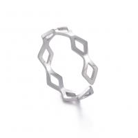 Titanium Steel Open Finger Ring hand polished fashion jewelry & Unisex original color Sold By PC