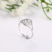 304 Stainless Steel Finger Ring, hand polished, fashion jewelry & different size for choice & for woman, original color, 12*12mm, Sold By PC