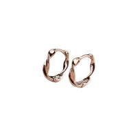 Messing Huggie Hoop Ohrringe, Kreisring, plattiert, Modeschmuck & für Frau, keine, frei von Nickel, Blei & Kadmium, 13x13mm, verkauft von Paar
