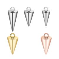 Stainless Steel Pendants, 304 Stainless Steel, Conical, Vacuum Ion Plating, DIY & different size for choice, more colors for choice, Hole:Approx 3mm, Sold By PC