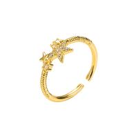 Cubique anneau en laiton Circonia Micro Pave, Placage de couleur d'or, Réglable & styles différents pour le choix & pavé de micro zircon & pour femme, 20mm, Vendu par PC