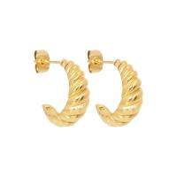 Brass Stud Earring, 18K gold plated, for woman, 26x23mm, Sold By Pair