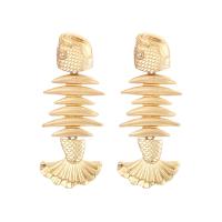 Zinc Alloy Drop Earrings Fish high quality plated fashion jewelry & for woman Sold By Pair