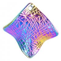 Zinc Alloy Pendants Rhombus colorful plated Unisex nickel lead & cadmium free Length Approx 50 cm Sold By PC