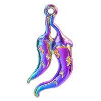 Zinc Alloy Pendants Eggplant colorful plated Unisex nickel lead & cadmium free Length Approx 50 cm Sold By PC