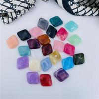 Acrylic Jewelry Beads, Rhombus, DIY, more colors for choice, 30x26mm, Approx 130PCs/Bag, Sold By Bag
