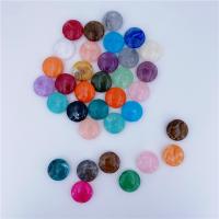 Akryl smycken pärlor, Flat Round, formsprutning, DIY, fler färger för val, 22mm, Ca 190PC/Bag, Säljs av Bag