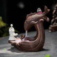 Backflow Incense Burner, Porcelain, handmade, for home and office & durable & different styles for choice, 120x90x130mm, Sold By PC