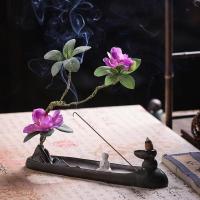 Backflow Incense Burner, Porcelain, handmade, for home and office & durable & multifunctional, 294x65x60mm, Sold By PC