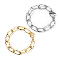 Titanium Steel Bracelet & Bangle Vacuum Ion Plating fashion jewelry 10mm Sold By PC