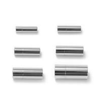 Titanium Steel Magnetic Clasp, Drum, polished, DIY & different size for choice, original color, Sold By PC