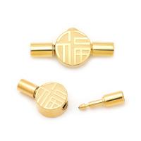 Titanium Steel Bayonet Clasp, Vacuum Ion Plating, DIY & different size for choice, golden, Sold By PC