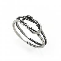 Titanium Steel Finger Ring, plated, Double Layer & different size for choice & for man, original color, Sold By PC
