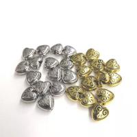 Perles en plastique revêtue de cuivre, plastique revêtu de cuivre, coeur, Placage, DIY, plus de couleurs à choisir, 11mm, 300PC/lot, Vendu par lot