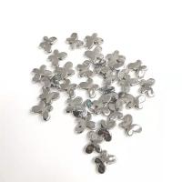 Copper Coated Plastic Beads, Butterfly, platinum color plated, DIY, 13x17mm, 200PCs/Lot, Sold By Lot