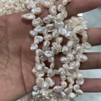 Perlas Keishi Cultivadas de Agua Dulce, Perlas cultivadas de agua dulce, Barroco, Natural & Bricolaje, Blanco, 6-7mm, Vendido para 36-39 cm Sarta