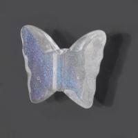 Transparent akryl perler, Butterfly, du kan DIY, klar, 16x13x6mm, Hole:Ca. 1mm, Ca. 500G/Bag, Solgt af Bag