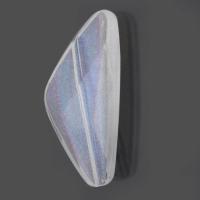 Perles acryliques transparentes, Acrylique, triangle, DIY, transparent, 19x39x6mm, Trou:Environ 2mm, Environ 500sol/sac, Vendu par sac