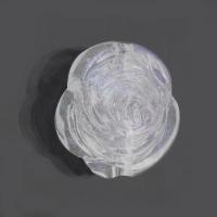 Transparente Acryl-Perlen, Acryl, Rose, DIY, klar, 17x17x8mm, Bohrung:ca. 2mm, ca. 500G/Tasche, verkauft von Tasche