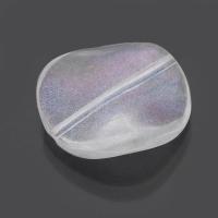 Perles acryliques transparentes, Acrylique, DIY, transparent, 20x20x5mm, Trou:Environ 0.5mm, Environ 500sol/sac, Vendu par sac