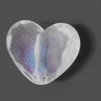 Transparent Acrylic Beads, Heart, DIY, clear, 19.50x16.50x11mm, Hole:Approx 2mm, Approx 500G/Bag, Sold By Bag
