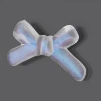 Transparent Acrylic Beads, Bowknot, DIY, clear, 32.50x19x5mm, Hole:Approx 2mm, Approx 500G/Bag, Sold By Bag