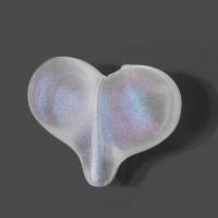 Perles acryliques transparentes, Acrylique, coeur, DIY, transparent, 23x17x9mm, Trou:Environ 1mm, Environ 500sol/sac, Vendu par sac